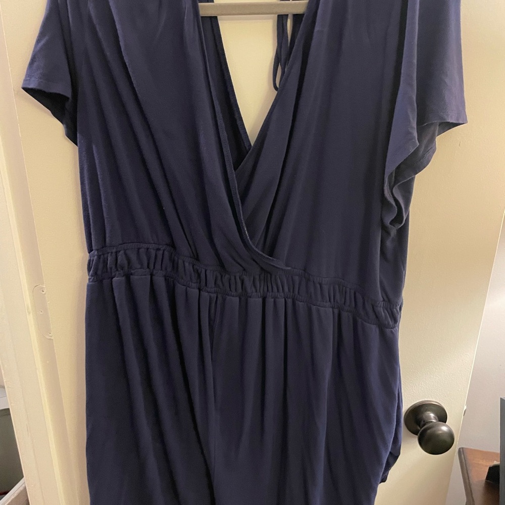 Isabel Maternity by Ingrid & Isabel Navy Shorts Romper